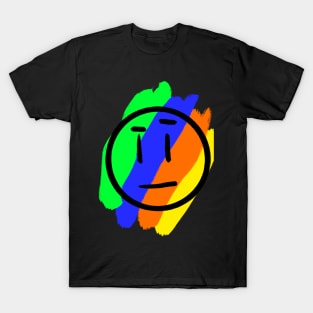 Colorful Confused Face T-Shirt